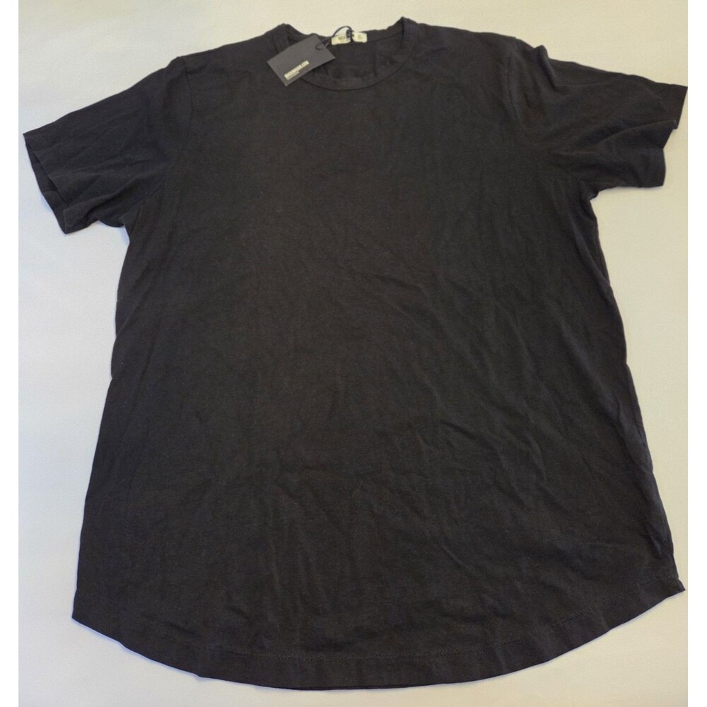 NWT Buck Mason Black Pima Curved Hem Tee Made in USA Men's XL Tall 100% Cotton
